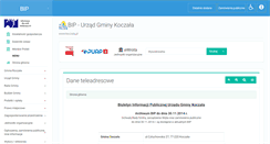 Desktop Screenshot of bip.koczala.pl