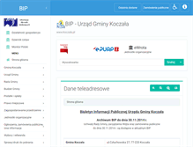 Tablet Screenshot of bip.koczala.pl
